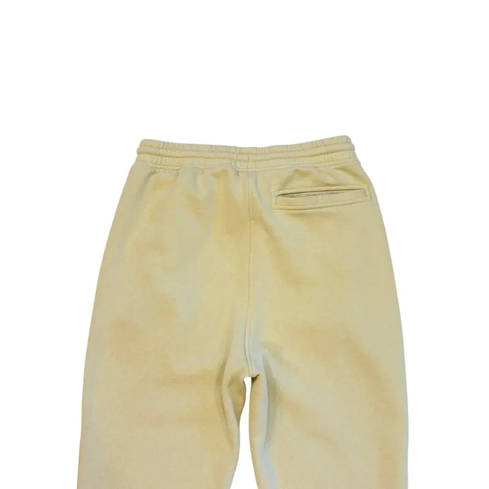 The North Face Sweatpants Mens Size Small Cream Core Jogger Fleece Lined Cuffed